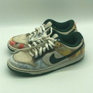 Nike Dunks Women's 7.5 Low SE Sail Multi Camo Lace Up Sneakers